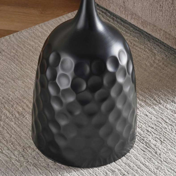 Taryn End Table Sintered Stone Top Black & White
