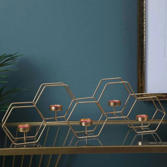Tatum T-Light Holder 51X7X17Cm-Gold