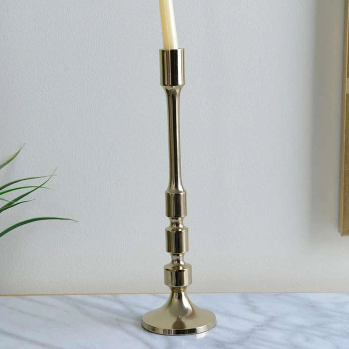 Tatum Taper Holder 11X11X39Cm-Gold