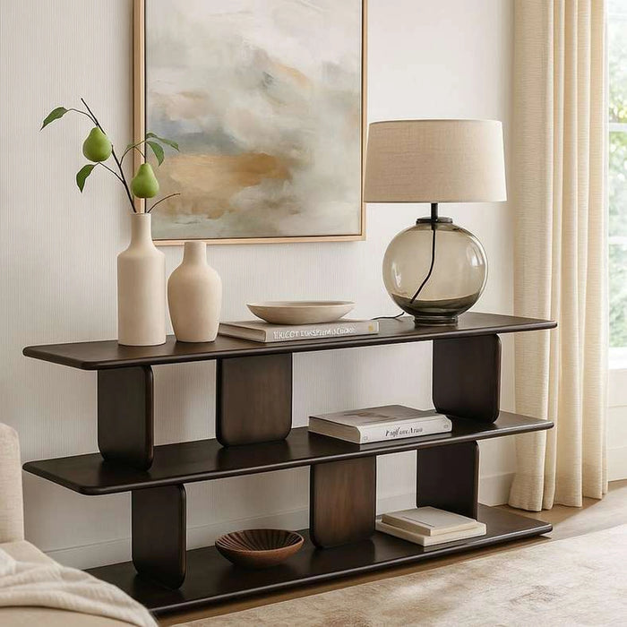 Taupo Console Table Solid Wood - Walnut