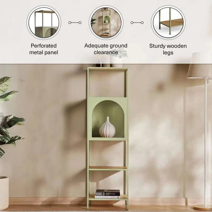 Teca Shelving Unit 5 Tier - Green