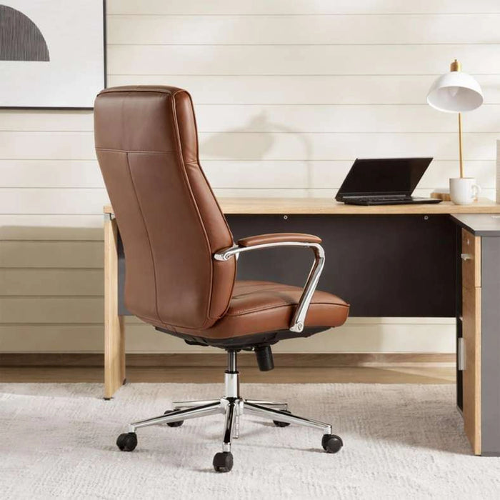 Tectonic High Back Office Chair - Brown
