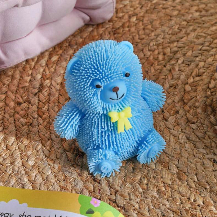 Teddy Bear Puffer Luminous Squishy 10X6X5Cm-Assorted
