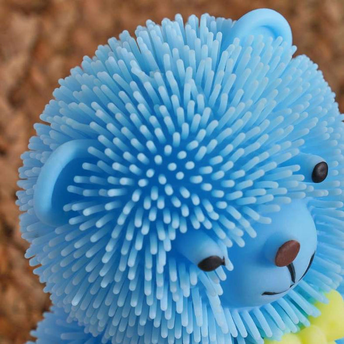 Teddy Bear Puffer Luminous Squishy 10X6X5Cm-Assorted