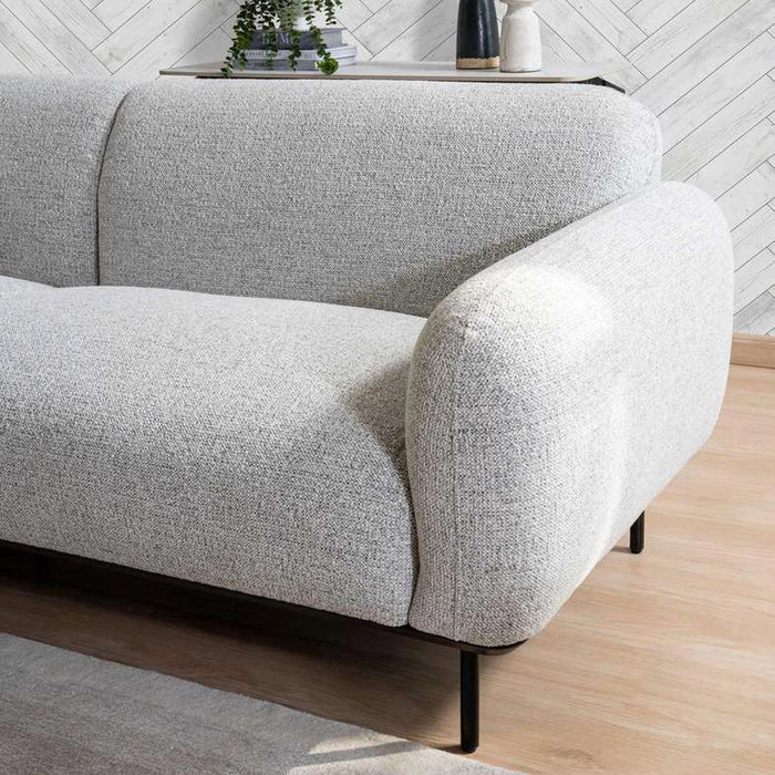 Teek 3 Seater Sofa- Grey