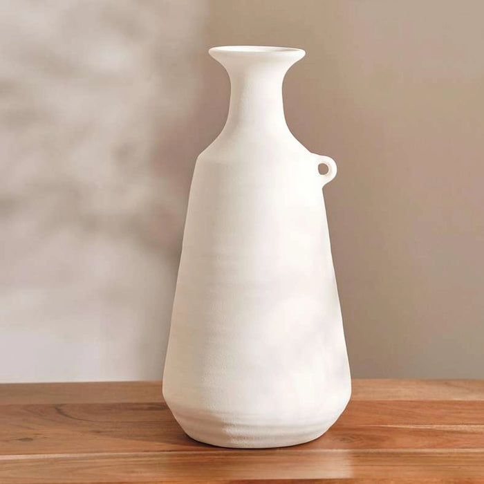 Teeny Stoneware Vase 19.9X19.9X38.5Cm - Cream