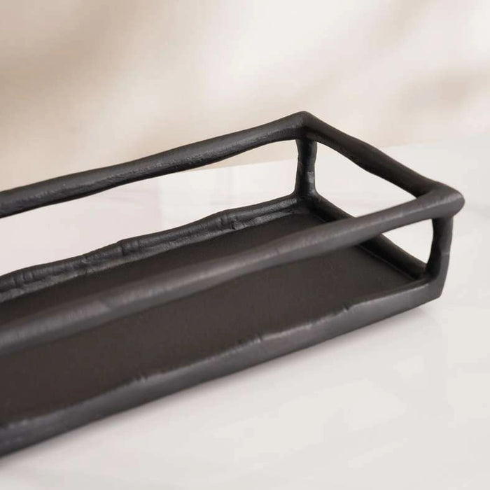 Tegan Metal Decor Tray 40X15X8Cm - Black