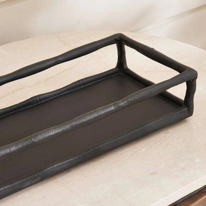 Tegan Metal Decor Tray 48X18X8Cm - Black