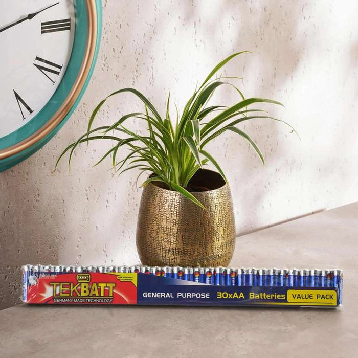 Tekbatt General Purpose Aa Battery 30-Pieces - Blue