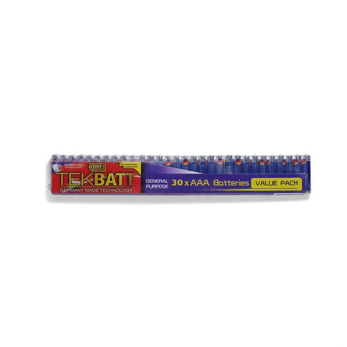 Tekbatt General Purpose Aaa Battery 30-Pieces - Blue