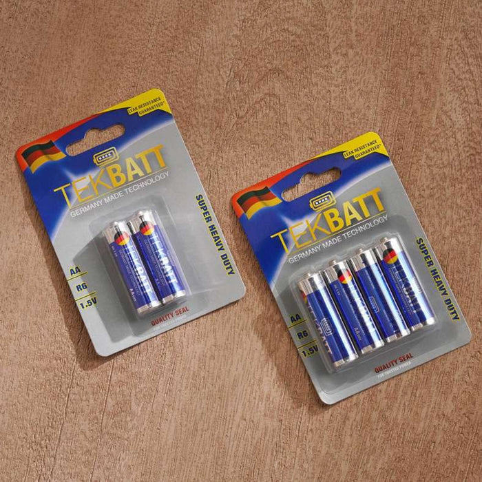 Tekbatt Super Heavy Duty Aa Battery 2-Pieces - Blue
