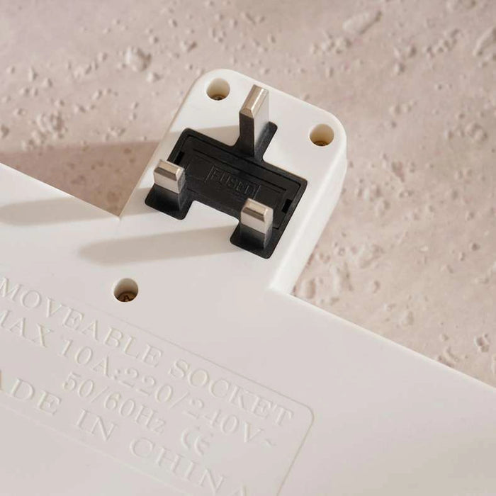 Tekbatt Universal 3-Way Adaptor With 3-Usb Port - White