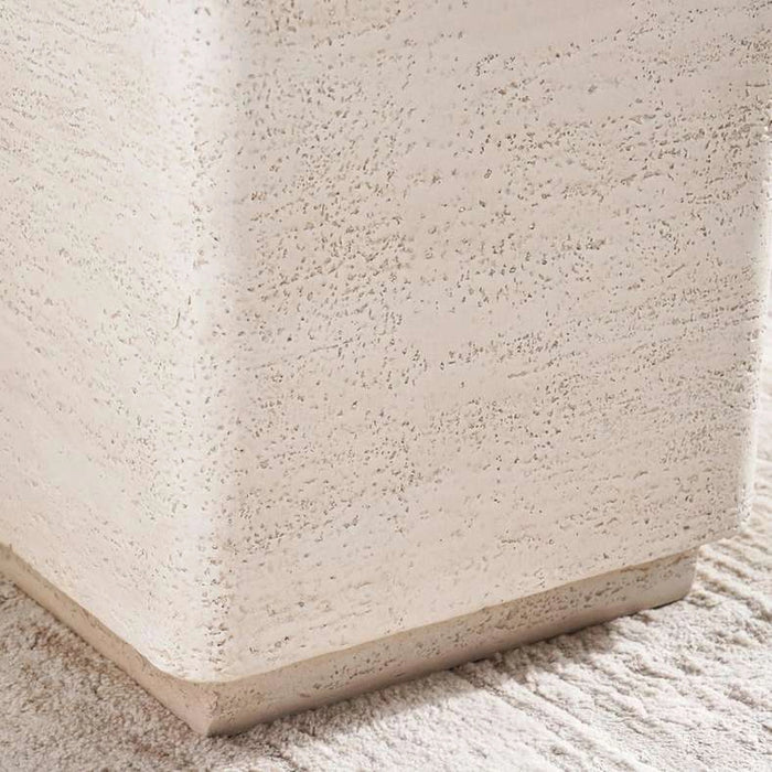 Teles End Table - Beige