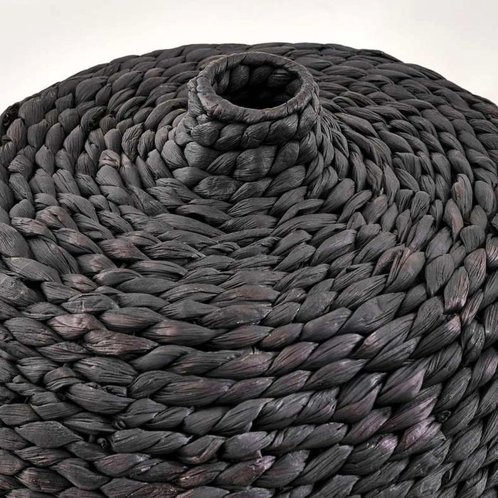 Temara Water Hyacinth Vase 41X41X48Cm- Black