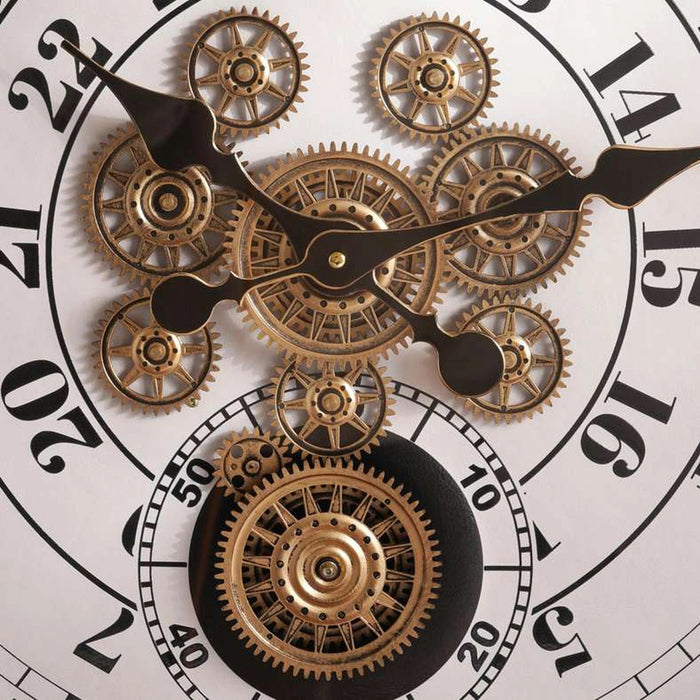 Tempo Vintage Gear Clock Dia 60Cm - Antique Brass
