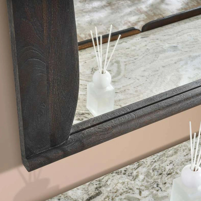 Terra Dresser With Mirror Marble - Beige & Brown