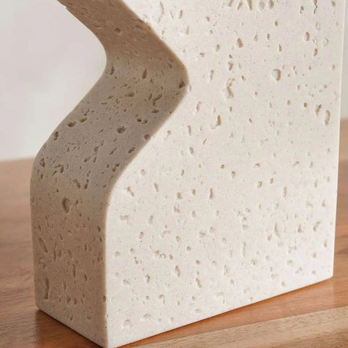 Terra Polyresin Decor Vase 12.5X6.5X21.5Cm - Beige