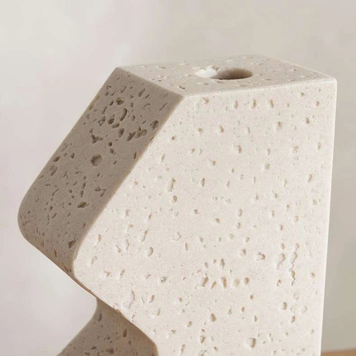 Terra Polyresin Decor Vase 12.5X6.5X21.5Cm - Beige
