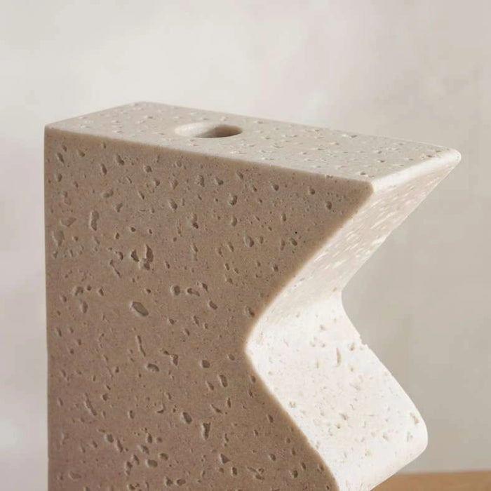 Terra Polyresin Decor Vase 14.5X6.5X21.5Cm - Beige