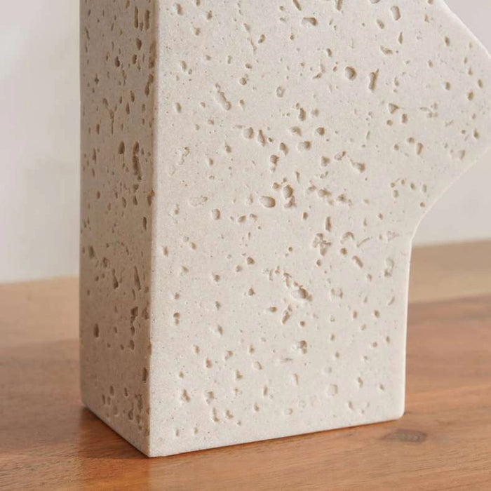 Terra Polyresin Decor Vase 14.5X6.5X21.5Cm - Beige