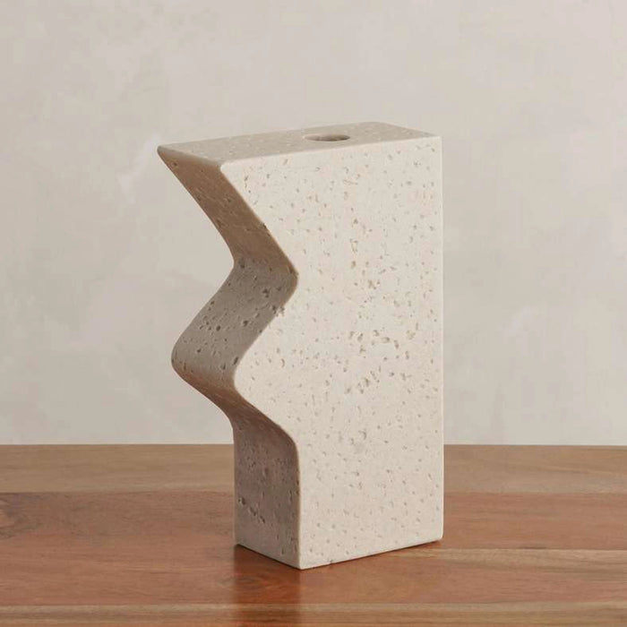 Terra Polyresin Decor Vase 14.5X6.5X21.5Cm - Beige