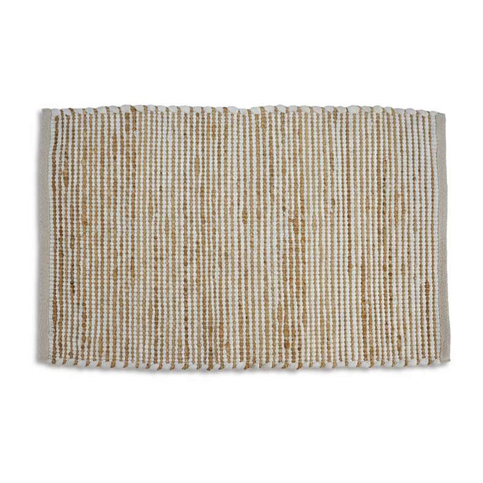 Terrana Handwoven Jute & Cotton Dhurrie 60X90Cm - Natural