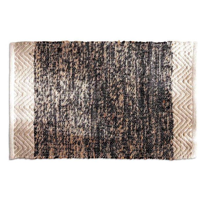 Terrance Hand Woven Jute With Cotton Dhurrie 90X150Cm - Black