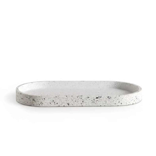 Terrazzo Bath Tray 31X15.4X2.5Cm - White PAN HOME