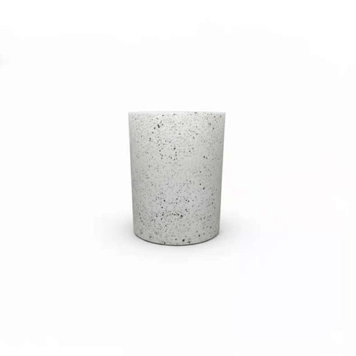 Terrazzo Bathroom Bin 19.8X19.8X25.8Cm-White PAN HOME