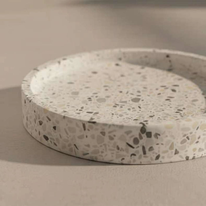 Terrazzo Soap Dish 15.2X10.2X2.6Cm - White