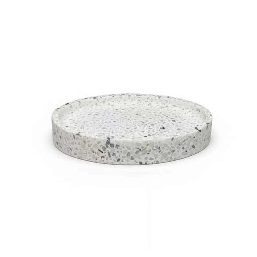 Terrazzo Soap Dish 15.2X10.2X2.6Cm - White PAN HOME