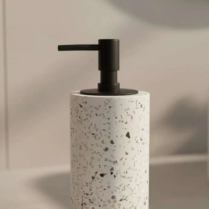 Terrazzo Soap Dispenser 13.6X7.5X18.5Cm - White