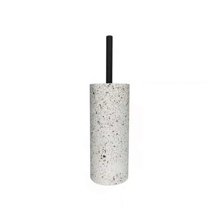 Terrazzo Toilet Brush Holder 10X10X24Cm-White