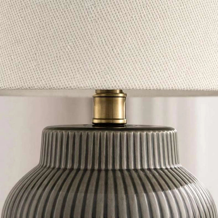 Terrona E27 Ceramic Table Lamp 27.5X38Cm - Taupe