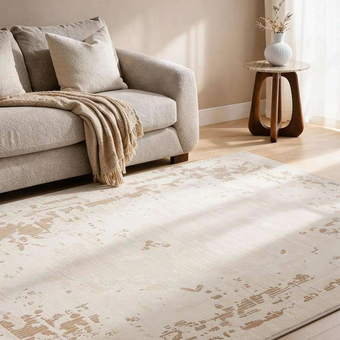Tessera Modern Abstract Rug 80X300Cm - Beige