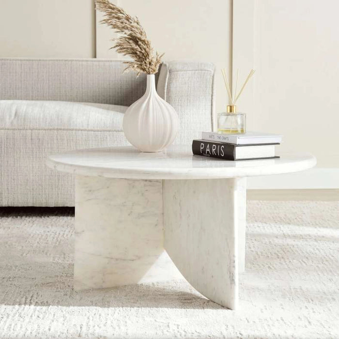 Tetris Coffee Table Marble - White