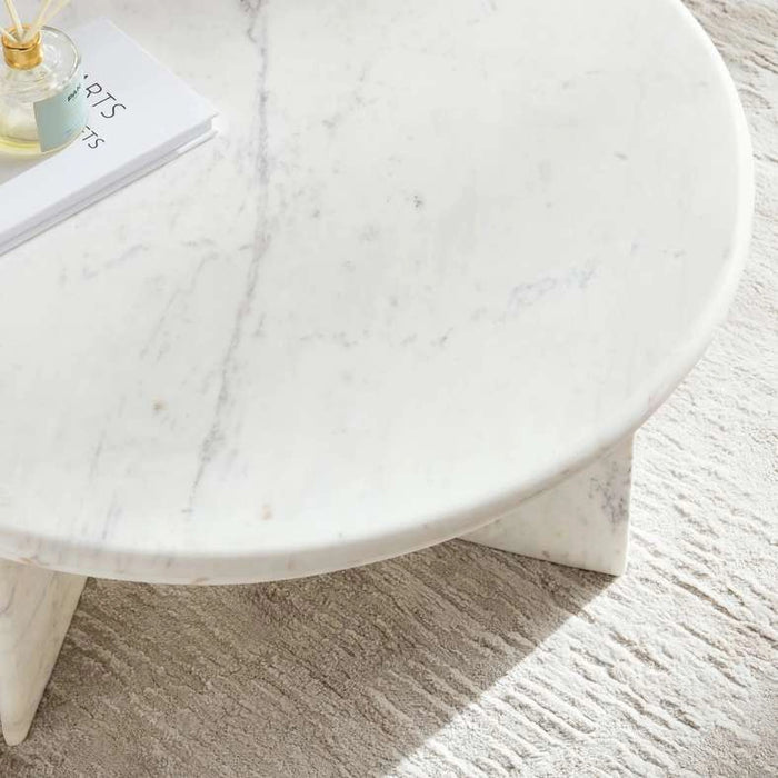 Tetris Coffee Table Marble - White