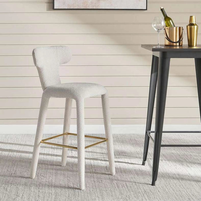 Theron Bar Chair Upholstered - Beige