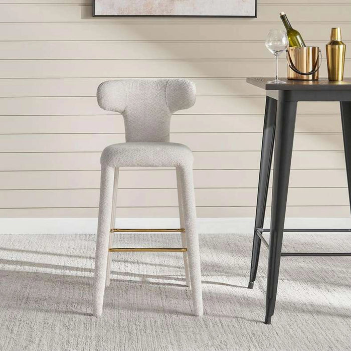 Theron Bar Chair Upholstered - Beige