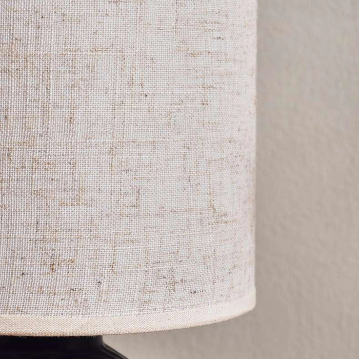 Thoper E-27 Ceramic Table Lamp 18X18X34Cm - Black