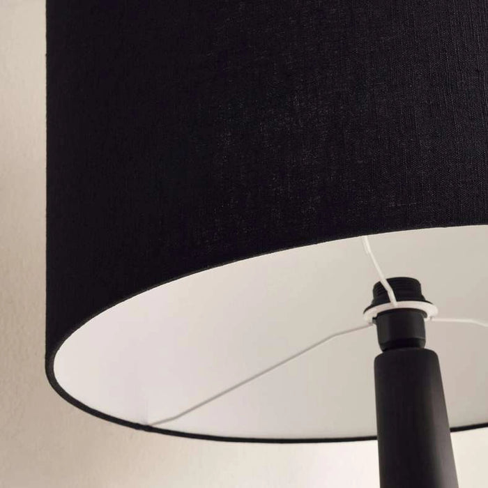 Thropic E27 Wooden With Jute Shade Floor Lamp Dia 55X211Cm - Black