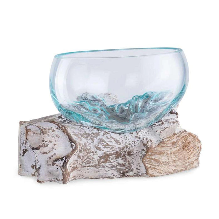 Thy Wood And Glass Terrarium 20X20X15Cm - White