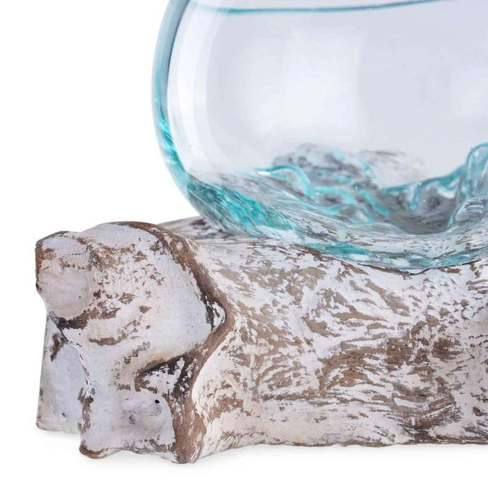 Thy Wood And Glass Terrarium 20X20X15Cm - White