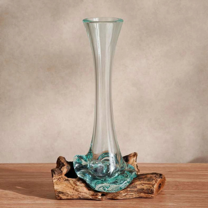 Thy Wood And Glass Terrarium 25X16X35Cm - Brown
