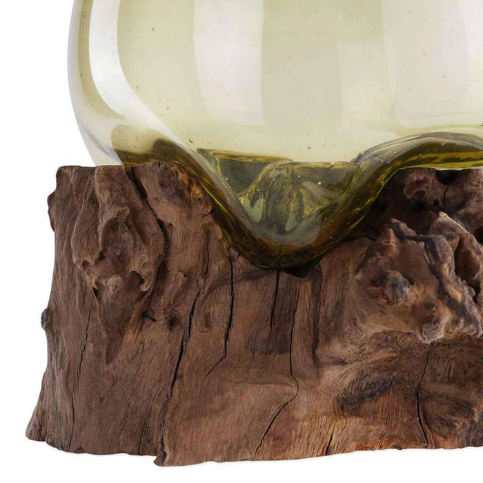 Thy Wood And Glass Terrarium 25X25X25Cm - Brown