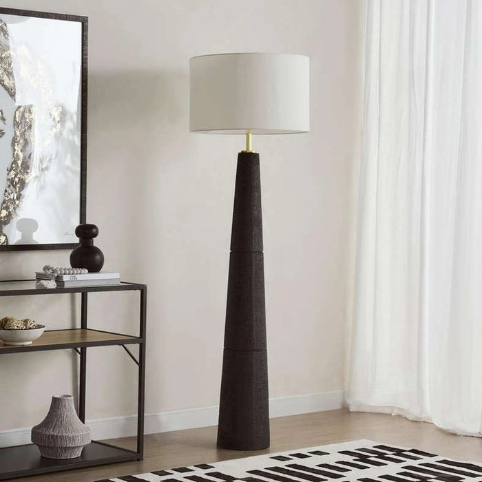 Thyron E27 Polyresin Floor Lamp Dia 54X54X174Cm - Black