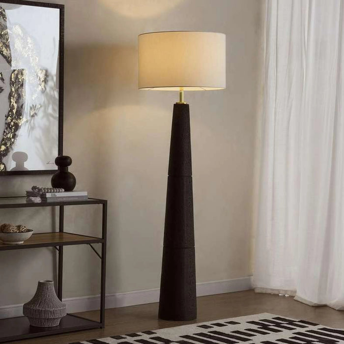 Thyron E27 Polyresin Floor Lamp Dia 54X54X174Cm - Black