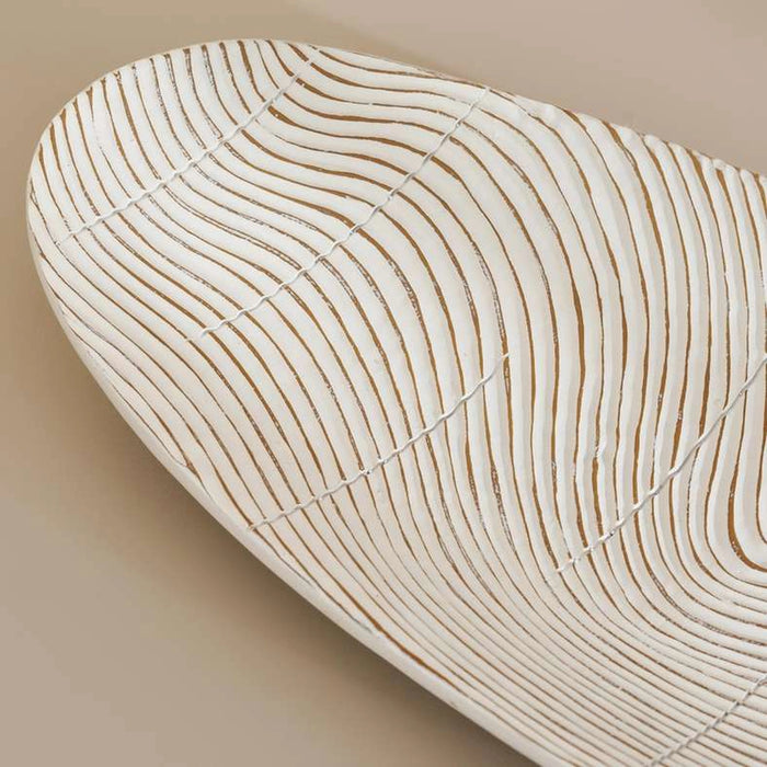Tiago Polyresin Decor Tray 49X19.5X6Cm - White