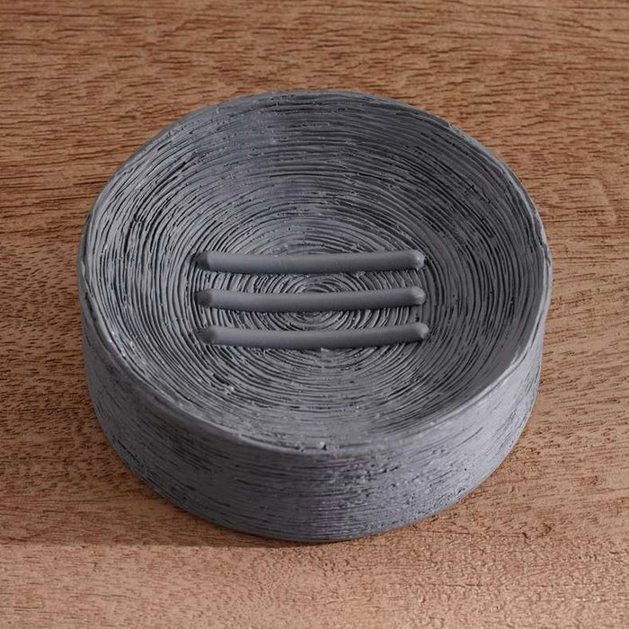 Tide Resin Soap Dish 13.8X 9.8X 2.3 Cm - Grey