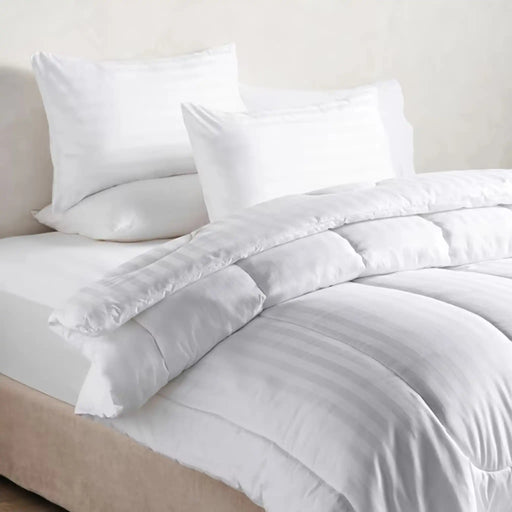Tiffany 3-Piece Comforter Set -White Pan Home